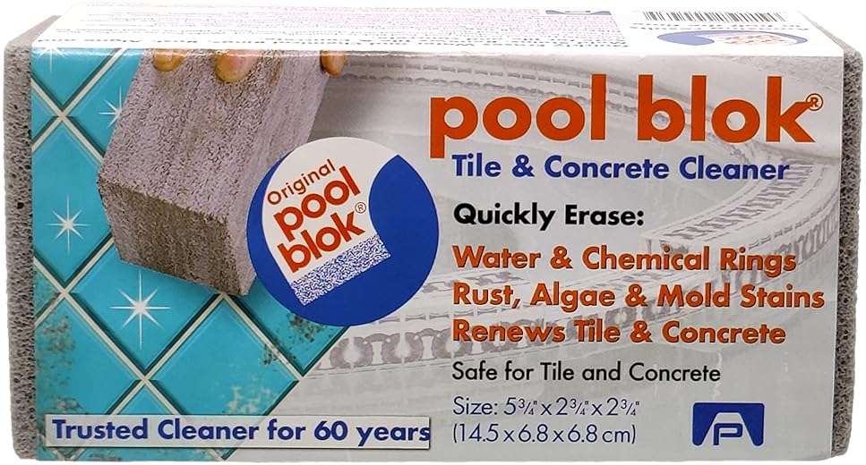 Pumie 2-Pack Pumice Stone for Pool Tile Cleaning - Calcium Remover for Tile & Plaster Stain - Cleaner for Calcium Build Up - Grout & Concrete Scouring - Pool Blok PB-12-5.75x2.87x2.87 - Image 6
