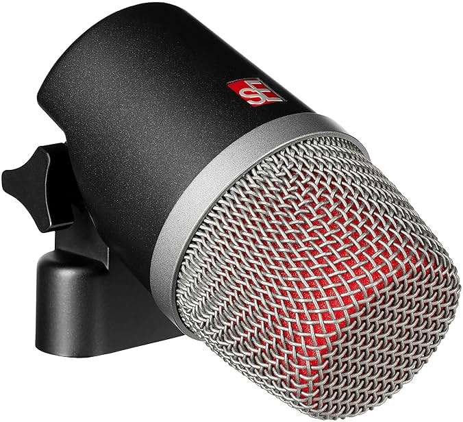 SE ELECTRONICS V Kick Drum Mic - Compact Dynamic Supercardioid Drum Microphone for Kicks with 4 Sound Settings & Adjustable Swivel Mount for Precise Positioning - Perfect for Studio & Live Use - Image 1
