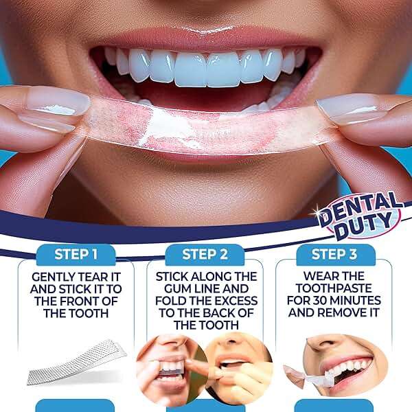 Dental Duty Teeth Whitening Strips – 28 Strips (14 Treatments) – Gentle Carbamide Peroxide Whitening – Removes Coffee, Tea & Wine Stains – Enamel Safe - Image 4