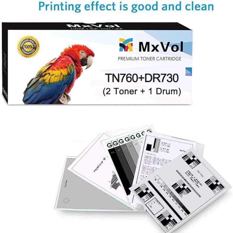 MxVol Compatible TN760 Toner DR730 Drum Replacement for Brother TN760 TN730 DR730 DR-730 Drum Toner Set use for MFC-L2710DW MFC-L2750DW HL-L2325DW HL-L2350DW HL-L2370DW HL-L2390DW HL-L2395DW Printer - Image 4