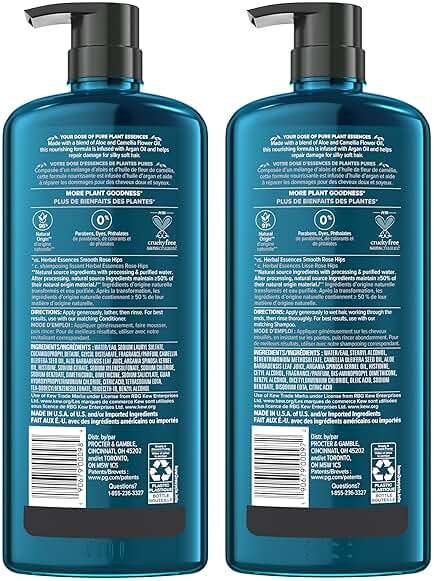 Herbal Essences Argan Oil Repair Shampoo & Conditioner Set, Moisturizes & Smoothes, Paraben-Free, Color-Safe, pH-Balanced, Citrus Scent, 20.2 Fl Oz, 2-Pack - Image 13
