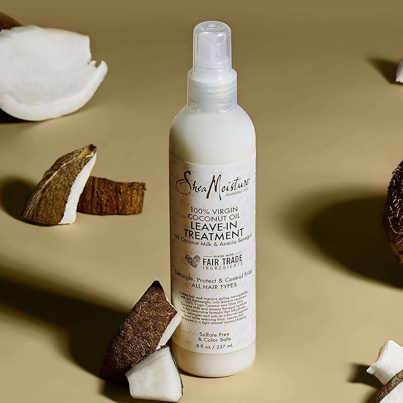 Shea Moisture 100% Virgin Coconut Oil Leave-in Treatment, 8 Ounce - Image 12