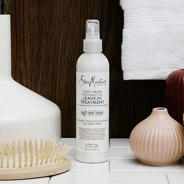 Shea Moisture 100% Virgin Coconut Oil Leave-in Treatment, 8 Ounce - Image 10