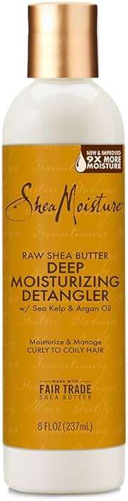 SheaMoisture Raw Shea Butter Deep Moisturizing Detangler for Dry, Damaged Hair, Hair Styling Product Formulated with Sea Kelp and Argan Oil 8 oz - Image 1