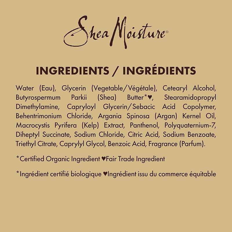 SheaMoisture Raw Shea Butter Deep Moisturizing Detangler for Dry, Damaged Hair, Hair Styling Product Formulated with Sea Kelp and Argan Oil 8 oz - Image 13