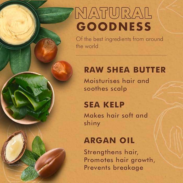 SheaMoisture Raw Shea Butter Deep Moisturizing Detangler for Dry, Damaged Hair, Hair Styling Product Formulated with Sea Kelp and Argan Oil 8 oz - Image 5