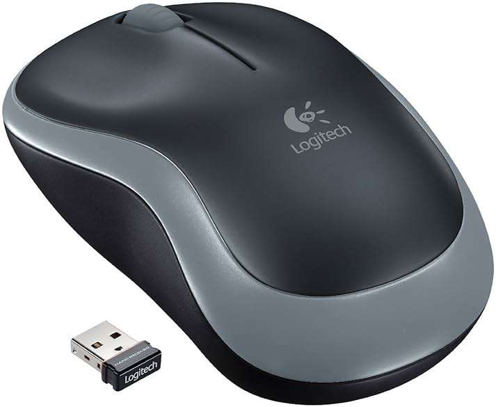 Wireless Mouse - Logitech M185 Wireless Mouse,Black Red - Image 2