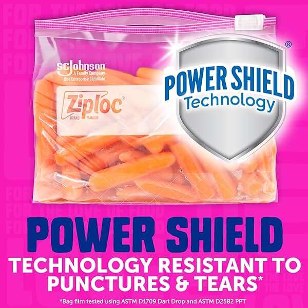 Ziploc Gallon Food Storage Slider Bags, Power Shield Technology for More Durability, 104 Bags Total - Image 3