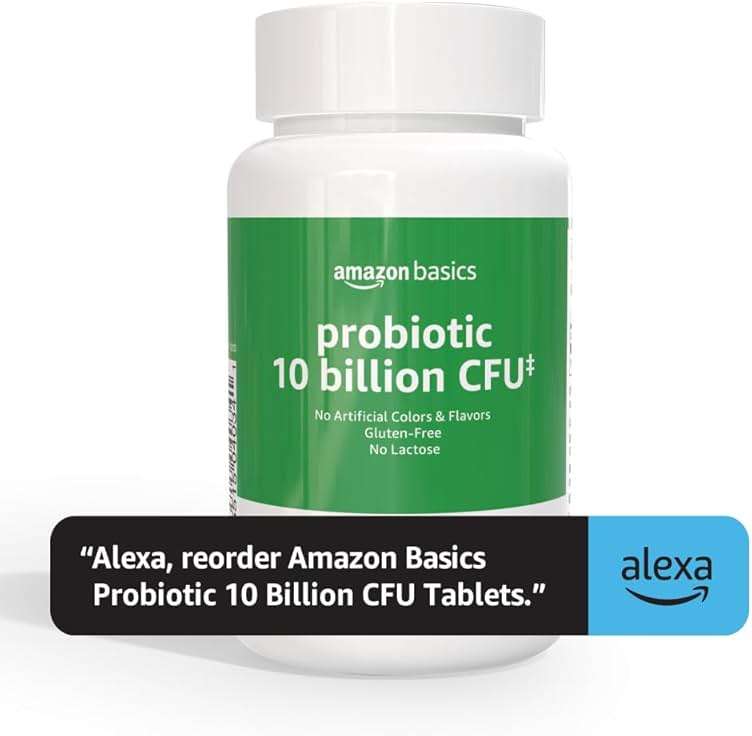 Amazon Basics Daily Probiotic, 10 Billion Active Cultures, Supporting Digestive and Intestinal Health, Capsule, 60 Count, Two Month Supply - Image 6