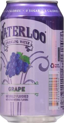Waterloo Sparkling Water Waterloo Grape Sparkling Water, 12 Fl Oz - Image 4