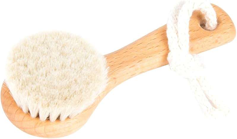 SHASH Since 1869 Hand Made in Germany - Sustainable Exfoliating Face Brush, Scrub Cleansing Brush, Exfoliates Skin to Help Reduce Flaking, Supports Glowing Complexion (Medium Horse Hair Bristle) - Image 5