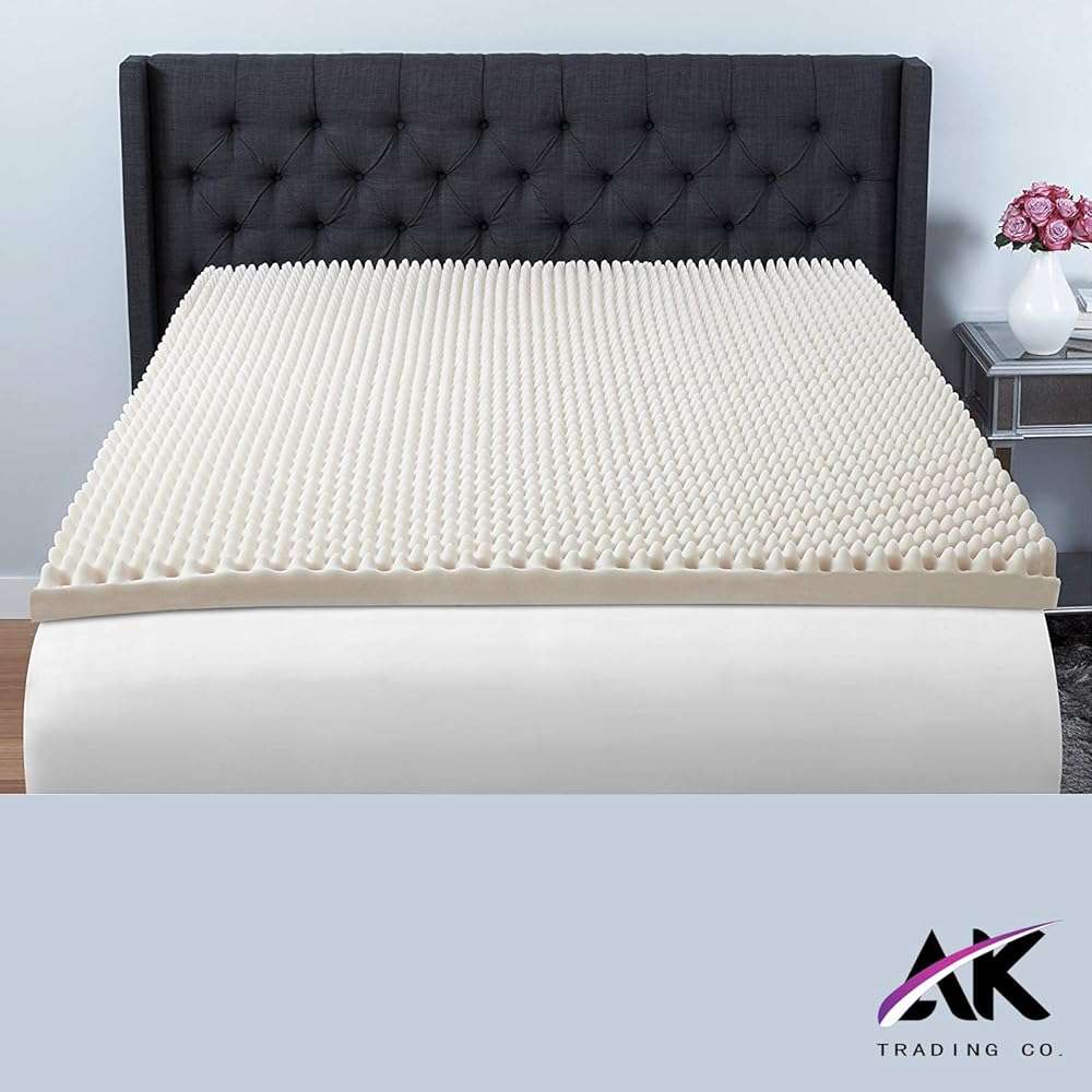 AK Trading CO. 2.5" Thick CertiPUR-US Certified Convoluted Hospital Mattress Pad, Egg Crate Foam Foam Sheet | Mattress Pad (Medical Bed, Mattress Topper, Chairs) - Made in USA (2.5" x 18" x 72") - Image 4