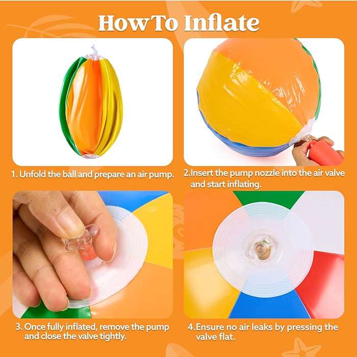 JOYIN 12-Pack 12“ Beach Balls - Bulk Classic Beachball Inflatable Swimming Pool Toys for Games Adults Kids Birthday Party Supplies Combo Set, Rainbow Color Blow Up Luau Decorations Favors Gifts (12") - Image 8