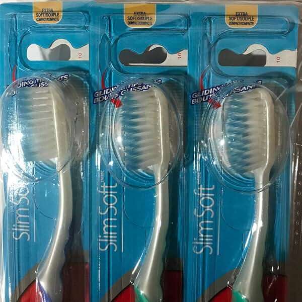 Colgate Slim Soft Gliding Tips Toothbrush, Extra Soft, Compact Head - Pack of 6 - Image 6