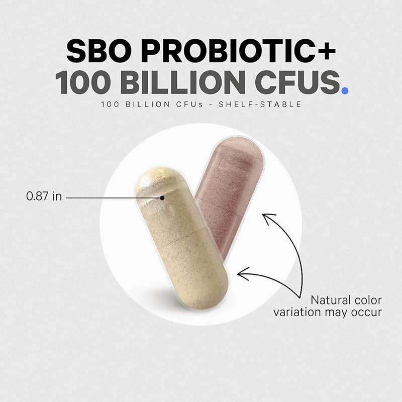 Codeage SBO Probiotics, 100 Billion CFUs Per Serving, Multi Strain Soil Based Organisms Blend and Organic Fermented Botanical Blend, Shelf-Stable, 90 Capsules - Image 8