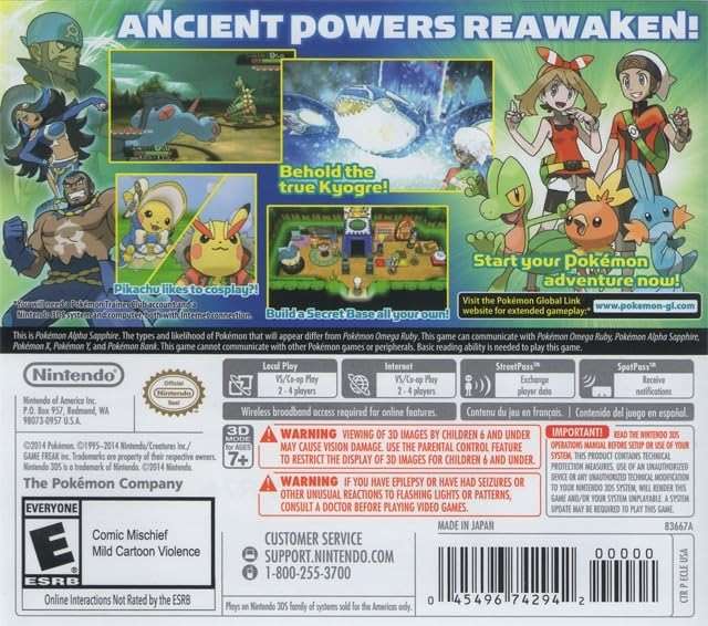 Pokemon Alpha Sapphire - Nintendo 3DS (Renewed) - Image 2