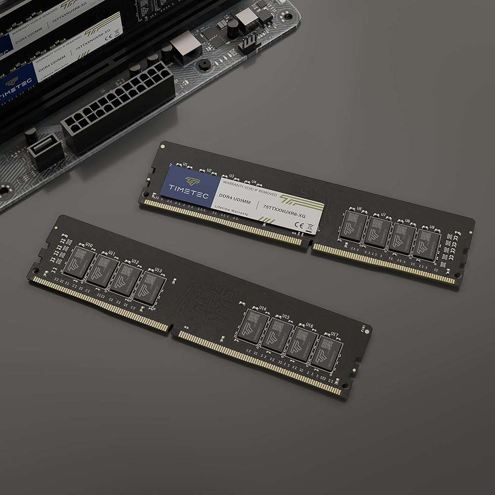 Timetec 32GB KIT (2x16GB) DDR4 2400MHz (PC4-2400T) PC4-19200 UDIMM Desktop RAM – 288-Pin 1.2V CL17 Non-ECC Unbuffered DIMM Memory Module Upgrade - Image 3