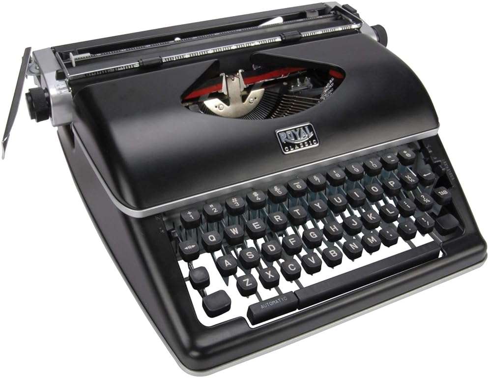 Royal Consumer Information Products Classic Retro Manual Typewriter (Black), Model Number: 79104P - Image 1