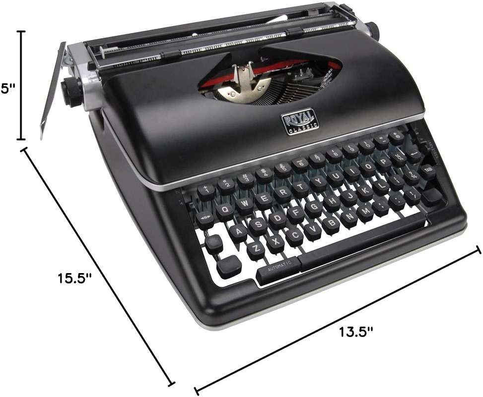 Royal Consumer Information Products Classic Retro Manual Typewriter (Black), Model Number: 79104P - Image 2