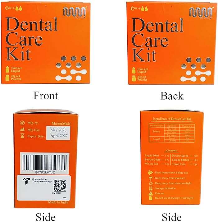 Zinc Oxide Eugenol Dental Cement Kit for Crowns, Bridges & Fillings | Includes Powder, Liquid & Mixing Accessories - Image 5