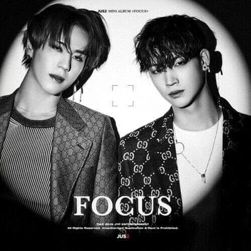 GOT7 Unit JUS2 Focus Mini Album B ver. 1p Lyrics Poster/On+84p PhotoBook+2p PhotoCard+Tracking K-POP Sealed - Image 1