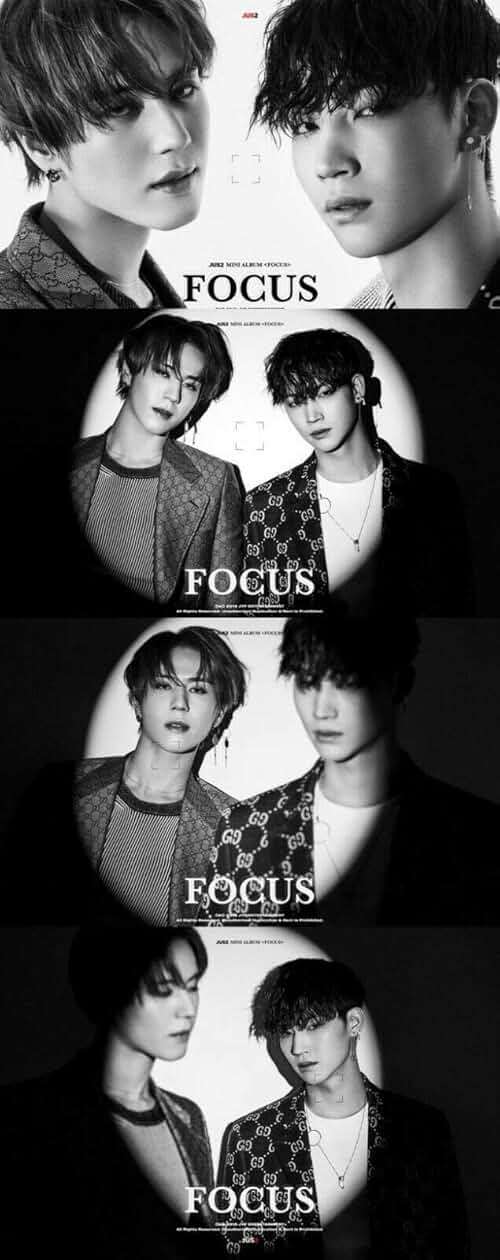 GOT7 Unit JUS2 Focus Mini Album B ver. 1p Lyrics Poster/On+84p PhotoBook+2p PhotoCard+Tracking K-POP Sealed - Image 2