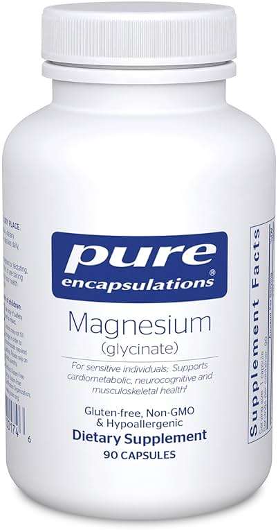 Pure Encapsulations Magnesium (Glycinate) - Supplement to Support Stress Relief, Sleep, Heart Health, Nerves, Muscles, and Metabolism* - with Magnesium Glycinate - 90 Capsules - Image 1