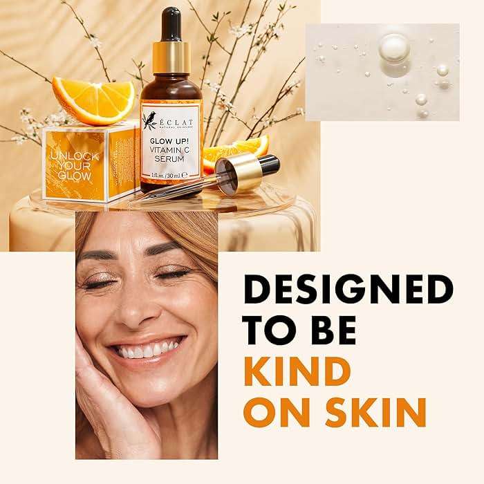 Eclat Skincare Vitamin C Serum - Skin Care for Dark Spots, Vitamin C Serum for Face with Hyaluronic Acid, Ferulic Acid, & Vit E - Anti Aging and Skin Brightening Vit C Formula for Face Care 1 Fl Oz - Image 7