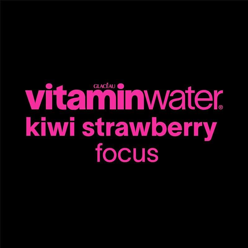 vitaminwater Focus Kiwi Strawberry Nutrient Enhanced Flavored Water Beverage, 20 fl oz Bottles, 12 Pack - Image 3