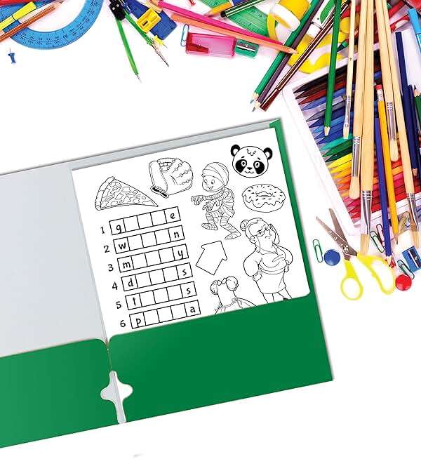 Better Office Products Green Folders, 50 Pack Letter Size Pocket Folders, Green Folders with Pockets, Two Pocket Portfolio Folders, Durable Paper Folders for School Classroom Office Organization - Image 7