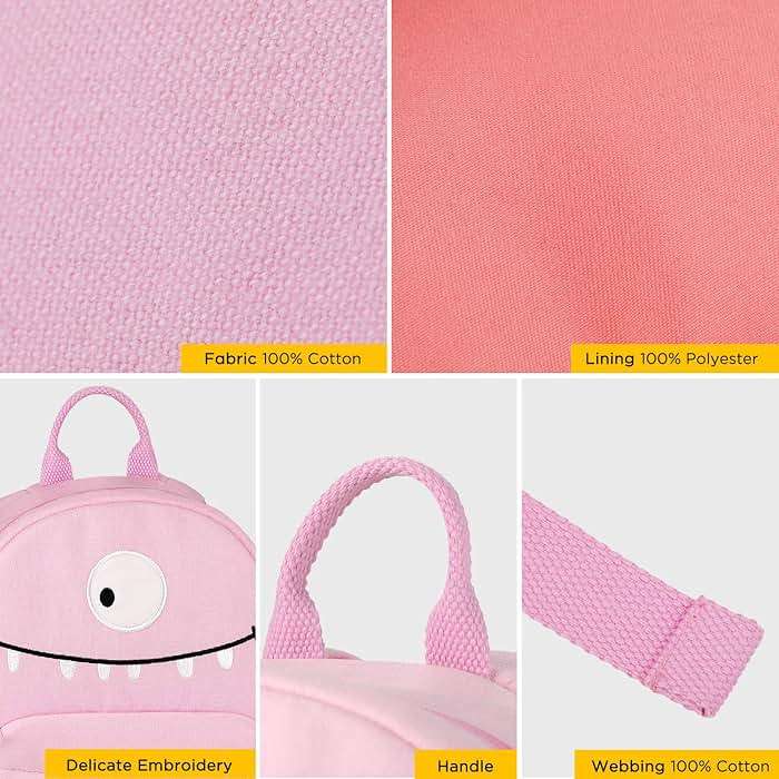 GAGAKU Toddler Backpack with Leash - Mini Kids Backpacks for Girls 2-5 Years Child Safety Backpack 3D Cartoon Animal Anti-Lost Preschool Backpack - Pink - Image 5