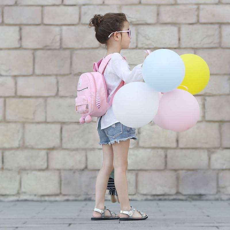 GAGAKU Toddler Backpack with Leash - Mini Kids Backpacks for Girls 2-5 Years Child Safety Backpack 3D Cartoon Animal Anti-Lost Preschool Backpack - Pink - Image 7