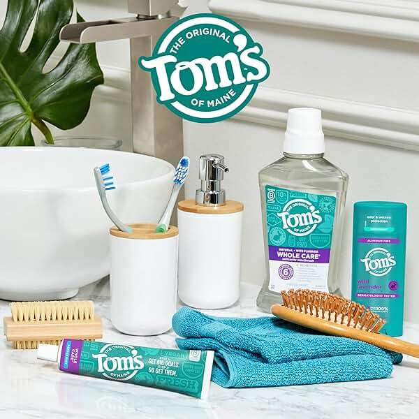 Tom's of Maine Whole Care Natural Toothpaste with Fluoride, Peppermint, 4 oz. 3-Pack (Packaging May Vary) - Image 9