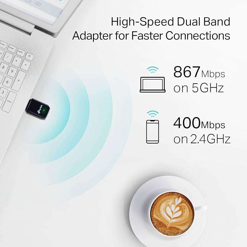 TP-Link AC1300 USB WiFi Adapter(Archer T3U)- 2.4G/5G Dual Band Wireless Network Adapter for PC Desktop, MU-MIMO WiFi Dongle, USB 3.0, Supports Windows 11, 10, 8.1, 8, 7, XP/Mac OS X 10.9-10.14 - Image 2