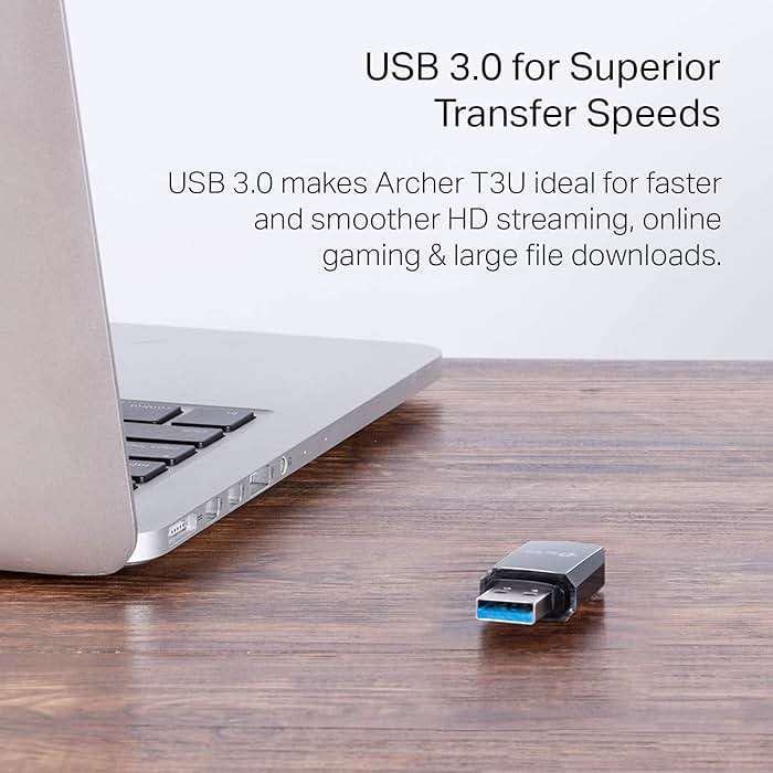 TP-Link AC1300 USB WiFi Adapter(Archer T3U)- 2.4G/5G Dual Band Wireless Network Adapter for PC Desktop, MU-MIMO WiFi Dongle, USB 3.0, Supports Windows 11, 10, 8.1, 8, 7, XP/Mac OS X 10.9-10.14 - Image 6