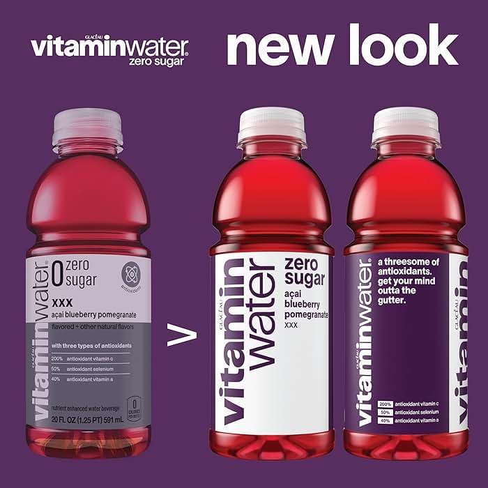 vitaminwater Zero Sugar Squeezed Lemonade Nutrient Enhanced Flavored Water Beverage, 20 fl oz Bottles, 12 pack - Image 5