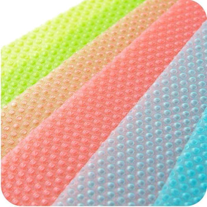 AKINLY 9 Pack Refrigerator Mats,Washable Fridge Mats Liners Easy to Clear Fridge Pads Mat Shelves Drawer Table Mats Refrigerator Liners for Shelves,3Red/3Green/3Blue - Image 6
