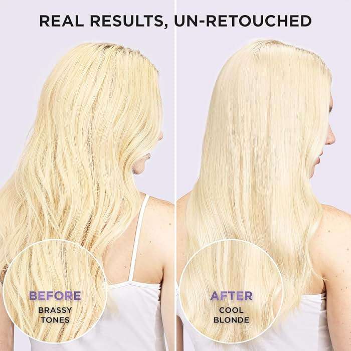 L’Oreal Paris Sulfate Free Brass Toning Purple Shampoo for Blonde, Bleached, Silver, or Brown Highlighted Hair, EverPure, 6.8 Fl Oz (Packaging May Vary) - Image 2