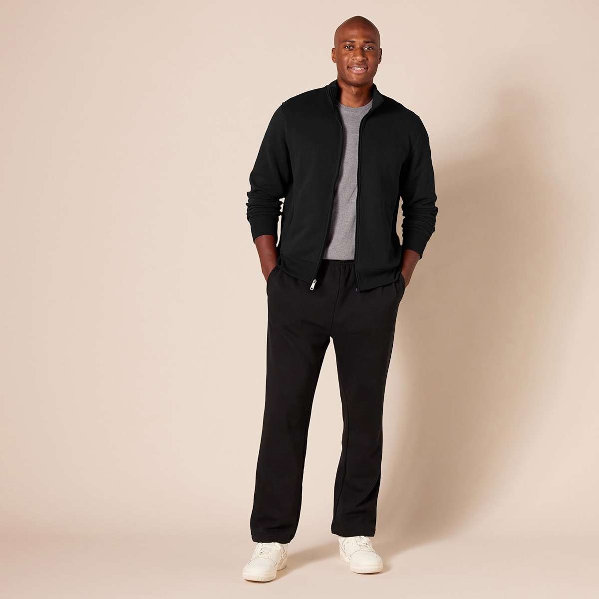 Amazon Essentials Men's Fleece Zip Up Mock Neck Sweatshirt, Midweight, Regular Fit - Image 8