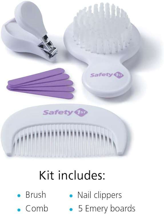Safety 1st Deluxe Baby Healthcare and Grooming Kit, Pyramids Grape Juice, Newborn Baby Essentials, One Size, 24 Pieces - Image 5