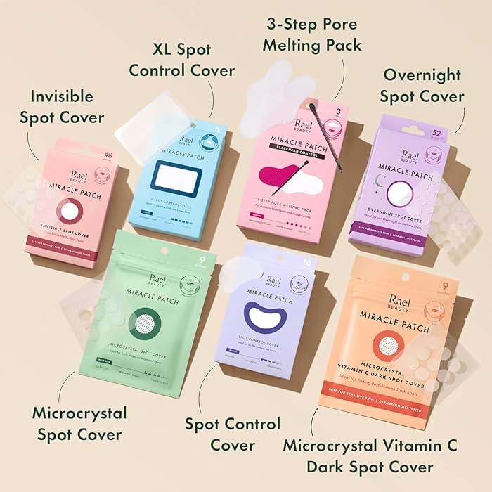 Rael Pimple Patches, Miracle Microcrystal Spot Cover - Hydrocolloid Acne Pimple Patch with Tea Tree Oil, Early Stage Zits and Blemish, Korean Skin Care (9 Count) - Image 8