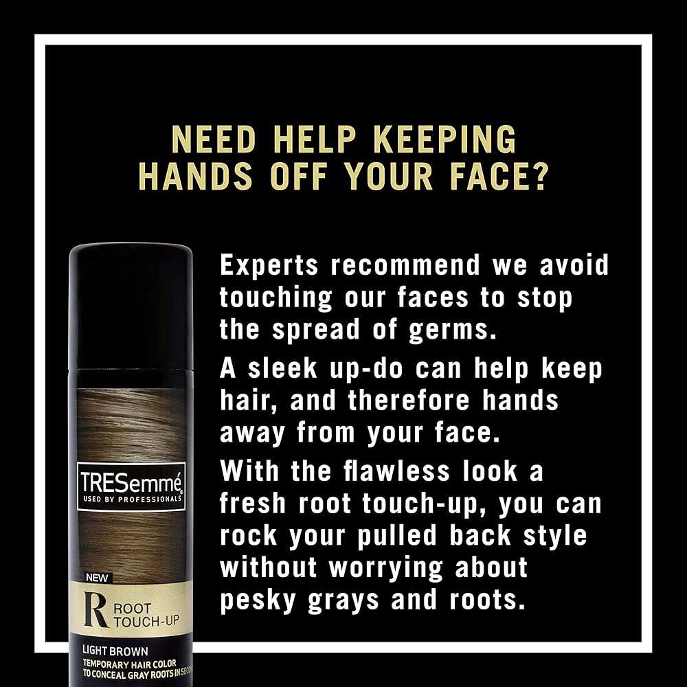 TRESemmé Root Touch-Up, Temporary Hair Color, Light Brown Hair Ammonia-free, Peroxide-free Root Cover Up Spray 2.5 oz - Image 7