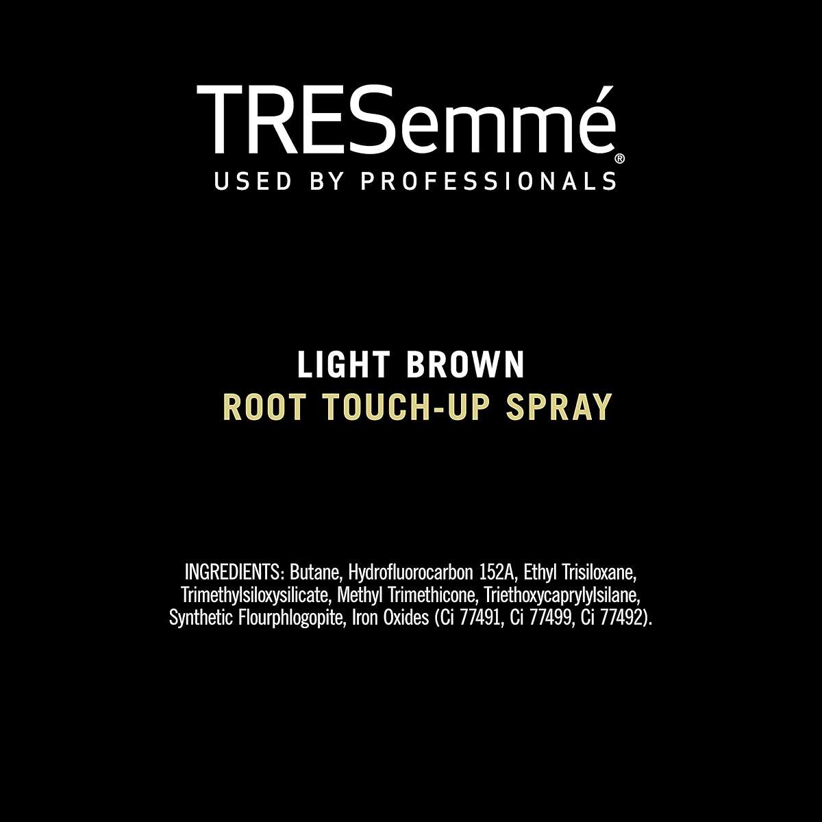 TRESemmé Root Touch-Up, Temporary Hair Color, Light Brown Hair Ammonia-free, Peroxide-free Root Cover Up Spray 2.5 oz - Image 9