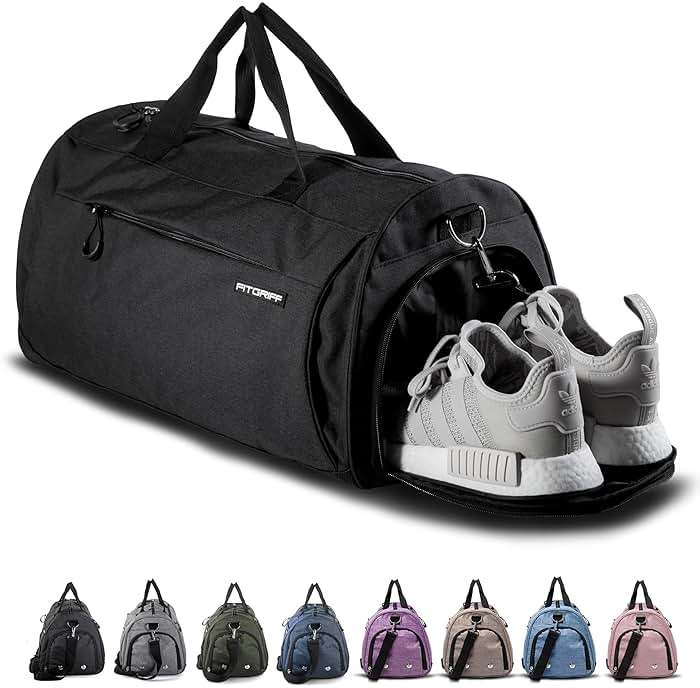 Fitgriff® Gym Bag for Men & Women with Shoe & Wet Compartment - Duffle Bag for Travel, Sports, Fitness & Workout - Image 1