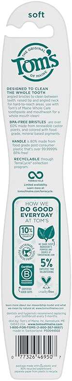 Tom's of Maine, Whole Care Toothbrush, Soft - Image 3