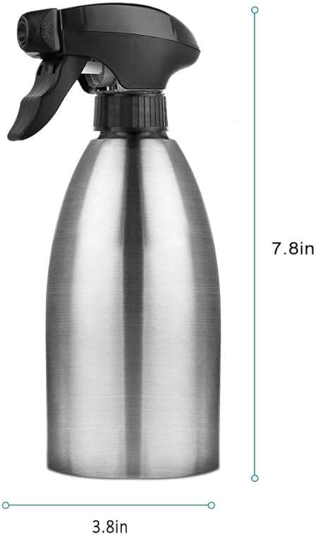 Accmor Olive Oil Sprayer, Vinegar Sprayer Dispenser, Safety Exquisitely Stainless Steel Container Seasoning Kitchenware Tools for BBQ, Cooking, Frying and Grilling (17oz (500ML)) - Image 3