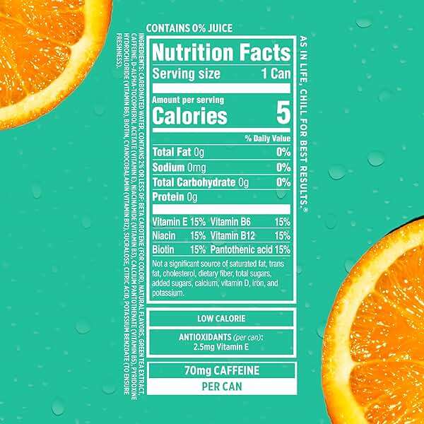 Sparkling Ice Caffeine Tropical Punch Sparkling Water with Caffeine, Zero Sugar, with Antioxidants and Vitamins,16 fl oz Cans (Pack Of 12) - Image 3