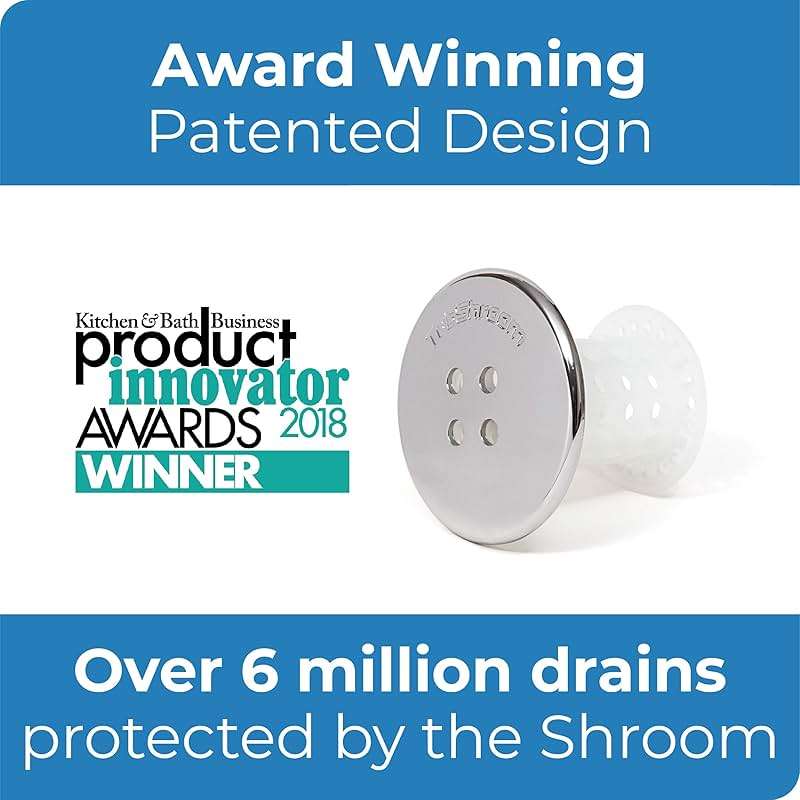 TubShroom Bathtub Drain Protector and Hair Catcher - 2 Pack, Chrome - Fits 1.5" - 1.75" Bathtub and Shower Drains - Image 7