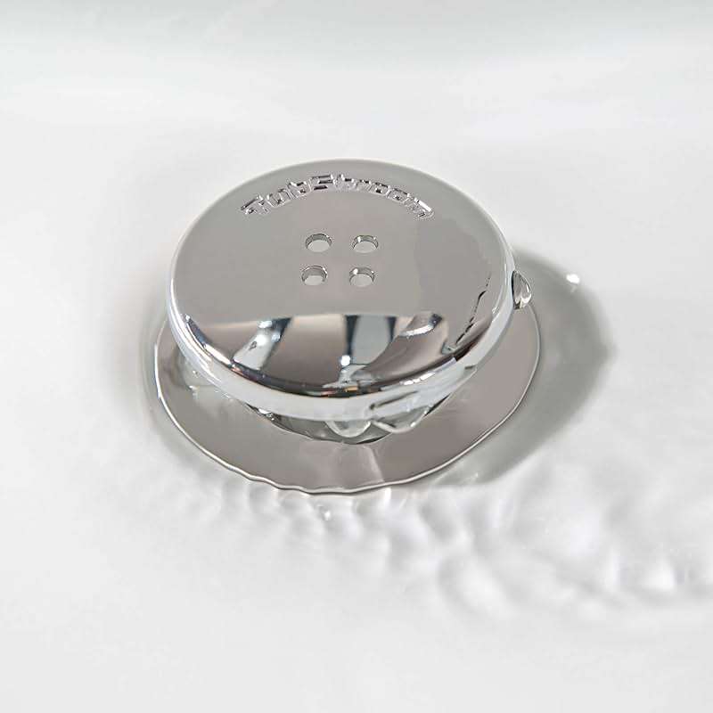 TubShroom Bathtub Drain Protector and Hair Catcher - 2 Pack, Chrome - Fits 1.5" - 1.75" Bathtub and Shower Drains - Image 9