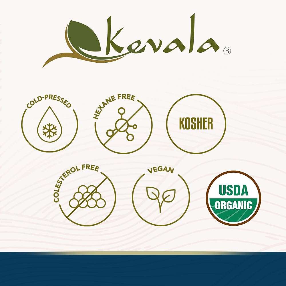 Kevala Organic Extra Virgin Sesame Oil – 12 oz, Good in Body Care and Hair Care, High Smoke Point Vegetable Oil for Cooking, Frying, and Baking, Made with Organic Sesame Seeds, Non-GMO and Kosher - Image 6